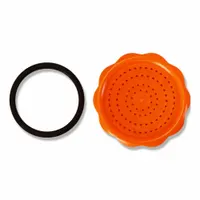 This plastic replacement component is designed for use as an insulation cover, handle, or cartridge in industrial cleaning or sanitation systems. It has a 2-inch overall length and comes in orange. Suitable for maintenance or repair applications