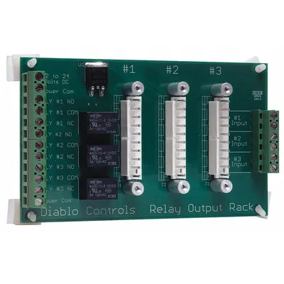 DIABLO CONTROLS, INC. Triple Card Rack: 7/10 in Overall Lg, 5 in Overall Ht - Loop Racks for Vehicle Detectors