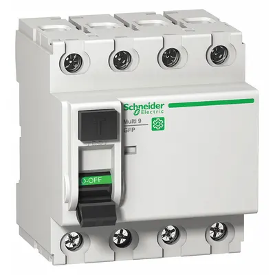 IEC Supplementary Protector: 40 A Amps, 240V AC, 26 mA Rated Residual Current - UL1053 DIN Rail-Mount Ground Fault Protectors