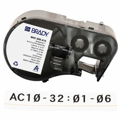 BRADY M4C-500-414 Continuous Label Roll Cartridge - Brady Continuous Label Roll Cartridges
