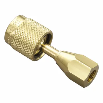 YELLOW JACKET Adapter: 8 1/4 in Lg, 180° Angle, Input 1/4 in SealRight - Manifold Hose Adapters, Couplers & Unions
