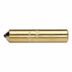 This NORTON single-point diamond dresser is designed for truing and dressing ceramic abrasive grinding wheels. It features a 3/4 carat diamond, with dimensions of 7/16 in diameter, 2 in length, and a 90° angle. The BCSG7M7 specification indicates a specific diamond grade and geometry suited for precision grinding applications. Commonly used to shape wheel faces and expose fresh abrasive grains for consistent cutting performance.