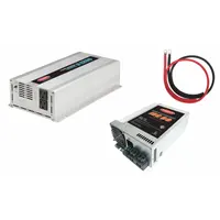 This TUNDRA multi-unit inverter with integrated battery charger delivers 2400 W peak output power in pure sine wave form. It converts 10.5 to 15V DC input to 120V AC output, while the charger accepts 105 to 130V AC input and outputs 13.2V to 14.4V DC. Suitable for mobile, marine, and backup power systems requiring clean AC power and battery charging