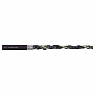 CHAINFLEX Control Cable: 14 AWG, 4 Conductors, Order by the Foot, PUR Jacket - Continuous Flexing Control Cables