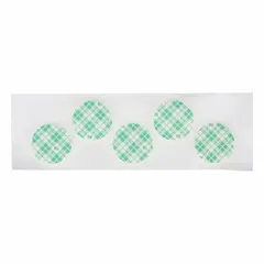Double-sided foam tape disc with a 3/4 in diameter and 62.5 mil thickness. Features a permanent bond type with open acrylic adhesive on a tan polyurethane foam backing, designed for indoor use. Suitable for mounting and bonding lightweight components in assembly, signage, and electronics applications.