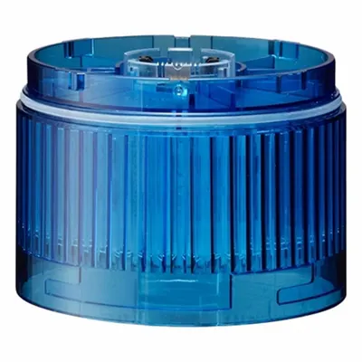 PATLITE Tower Light Module: Steady, 24V DC, Blue, 70 mm Overall Dia, 40 mm Overall Ht - Steady Light Modules