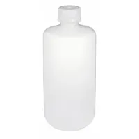 GLOBE SCIENTIFIC Sampling Bottle: Polypropylene, 16.9 fl oz, 500 mL, Natural, Closure Included (MPN 7050500)