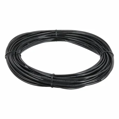 PARKER Standard Polyurethane Tubing, 4 mm ID, 6 mm OD, 100 ft, Black