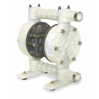 Dayton Double Diaphragm Pump: Polypropylene Body, 1 in, NPT Connection, 49 gpm - Polypropylene Housing AODD Pumps