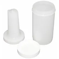 CARLISLE Container with Pourer: Red, Polyethylene, 13 1/8 in Overall Ht, 3 1/2 in Overall Dia (MPN PS601N05)
