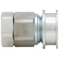 This EA Series hydraulic quick-connect coupling body from SNAP-TITE is designed for rapid connection and disconnection of hydraulic lines in fluid power systems. It features a steel body and a fluorocarbon seal, suitable for applications requiring chemical compatibility. The coupling size is 1/2 inch