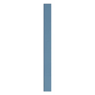 ASI GLOBAL PARTITIONS Partition Column: Plastic Polymer, Pebble, Blue, 82 in Ht, 7 in Wd - Pilasters for Bathroom Partitions