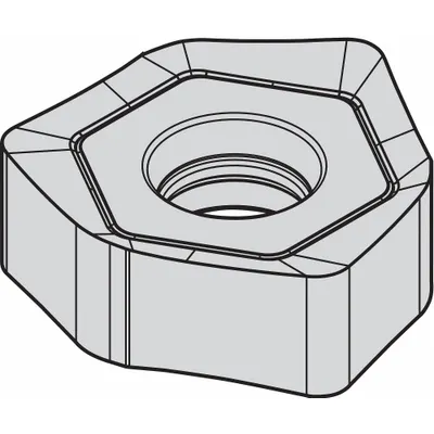 WIDIA Hexagon Milling Insert: XNGJ0704ANFNLDJ3W (MPN 3954416) - Machining
