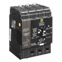 Three-pole bolt-on miniature circuit breaker rated 30 A, 277/480V AC, three-phase, with a maximum interrupting rating of 18 kA at 277/480V AC. Suitable for overcurrent protection in commercial and industrial electrical distribution systems. Designed for use with Square D NF panelboards.