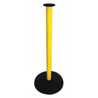 Flat Top Rope Post: Flat, 34 in Post Ht, Black/Yellow, Aluminum, Flat, 35 in or Less (MPN ST601U-YA)