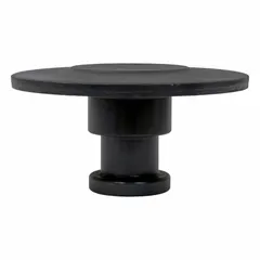 Trailer king pin used to couple a trailer to a fifth wheel on a semi-truck. Measures 2 in overall length, 1 1/2 in overall width, and 1/4 in height. Suitable for heavy-duty trucking and fleet maintenance applications.