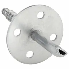 Total pressure probe with a 1 in barb process connection and a metal barbed hose adapter. Overall length 3 1/4 in, exterior length 1 3/4 in, insertion length 1 1/2 in. Used for measuring static or total pressure in HVAC ducts and air-handling systems, typically with flexible tubing.