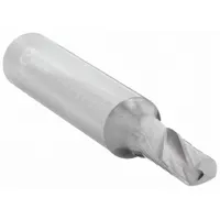 Solid carbide spiral O-flute upcut router bit designed for routing aluminum in industrial applications. With a 3/8" cut diameter and 3/4" length of cut, it is suitable for edge finishing, slotting, and profiling on CNC routers, delivering clean cuts in non-ferrous metals