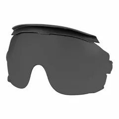 These gray polycarbonate replacement visors are designed for general-purpose face shields. Each visor measures 4 3/8 inches in height and is supplied in a 10-pack. Suitable for applications requiring impact and splash protection, such as machining, material handling, and maintenance tasks.