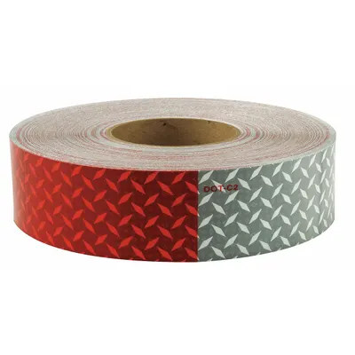 ORALITE Reflective Tape: Construction/Emergency Vehicles/Trucks and Trailers, Red/White - Vehicle Reflective Tapes