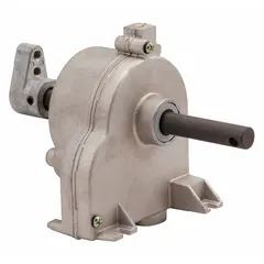 Gearbox for HVACR systems, used to transmit mechanical power from a motor to a driven component such as a fan or blower. Provides speed reduction and torque multiplication in commercial and industrial heating, ventilation, air conditioning, and refrigeration equipment.
