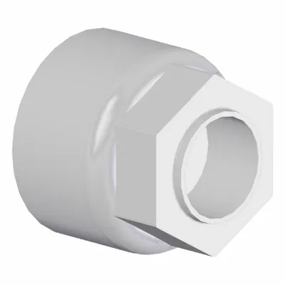 SMC LQ3-7N32 PFA Compression Tube Fitting Nut, 1 1/4 in OD, ISO Class 5 - PFA Compression Tube Fittings