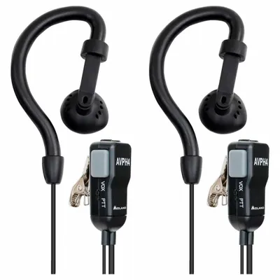 MIDLAND Earpiece: Fits Midland, For GXT/X-Talker Series, Ear Hook, Push To Talk - Midland-Compatible Earpieces & Headsets