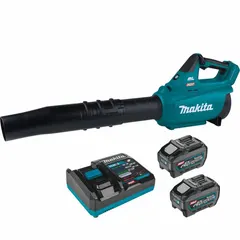This battery-powered handheld blower delivers a maximum air flow of 565 cfm and a maximum air speed of 143 mph. Powered by a 5.0 Ah battery, it is suited for clearing leaves, grass clippings, and light debris from lawns, driveways, and worksites.