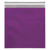 Metallic Glamour Mailer in purple, size 10 3/4x13 inches. Sold in a package quantity of 250. Designed for mailing invitations, announcements, or promotional materials, offering a decorative metallic finish and rigid construction for protection during transit