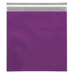 Metallic Glamour Mailer in purple, size 10 3/4x13 inches. Sold in a package quantity of 250. Designed for mailing invitations, announcements, or promotional materials, offering a decorative metallic finish and rigid construction for protection during transit.