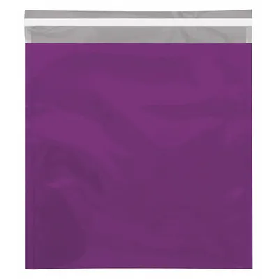 PARTNERS BRAND Metallic Glamour Mailer, 10 3/4x13", Purple, 250-Pack - Glamour Mailers