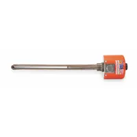 TEMPCO Over The Side Immersion Heater: 1 Phase, 120/240V AC, 500 W Watt, 1 1/4 in NPT, 16.79 W/sq in (MPN TSP02750)
