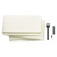 Replacement drain strap for Garland Manufacturing ovens. Secures the drain system to facilitate water evacuation during cooking or cleaning cycles. Used in commercial kitchen oven maintenance