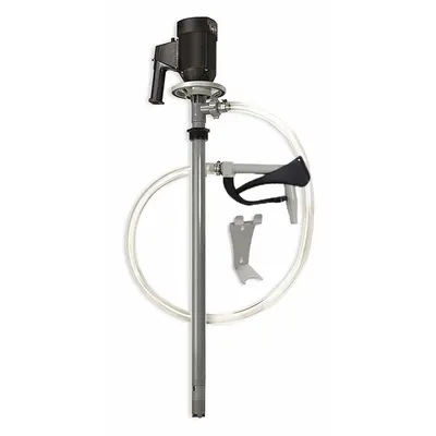 Dayton Electric Drum Pump: Pump with Hose & Nozzle, 1 1/10 hp HP, 220 V AC, 15 gpm - Centrifugal Electric Drum Pumps