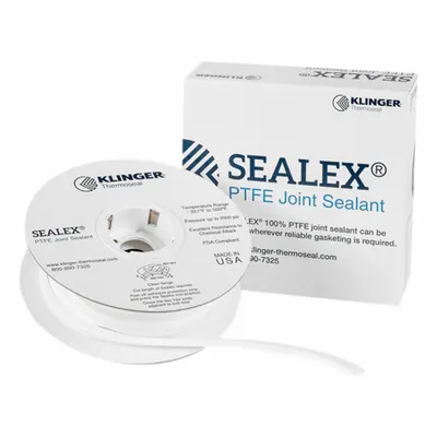 SEALEX Gasket-Making Tape: 1 in x 20 ft, -321°F to 500°F, White, PTFE - PTFE Gasket-Making Tape