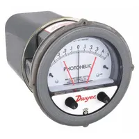 DWYER Differential Pressure Gauge & Switch: Single-Side, 1/8 in NPT Female, ±2% Gauge Accuracy (MPN A3301)
