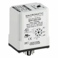 MACROMATIC Pump Seal Failure Relay: Socket Mounted, 5 A Current Rating, 120V AC, 8 Pin (MPN SFP120C100)