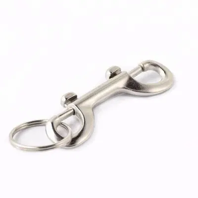 KEY-BAK Bolt Snap Key Holder, 1 1/8 in Key Ring Dia, Zinc Alloy - Belt Key Clips & Carabiners