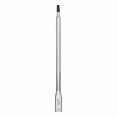 Fixed insert Torx bit socket with T25 tip size and 1/4 in drive. Overall length of 6 in for extended reach. Used for driving Torx T25 fasteners in assembly, repair, and maintenance tasks.