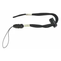 Black nylon wrist strap designed for Motorola SL3500e, SL7500, SL7580, and SL7590 series radios. Provides a secure attachment point for carrying the radio on the wrist, reducing the risk of drops during use in field or industrial environments