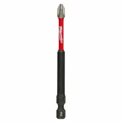 This impact-rated #2 Phillips bit features a hex shank and standard tip style, constructed from alloy steel. Designed for high-torque fastening with power tools, it is suitable for driving screws in industrial assembly and construction applications.