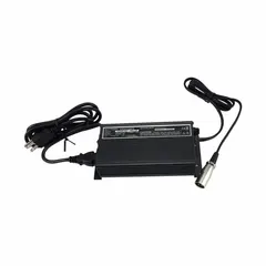 Battery charger designed for use with Magliner Dewar Carts, which are specialized tilt trucks for transporting cryogenic or temperature-sensitive materials in industrial and laboratory settings. Compatible with Part # MDC90B. Consult manufacturer documentation for electrical ratings.
