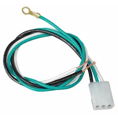 Wire harness for connecting power and control signals in HVACR equipment such as ventilation fans and range hoods. Facilitates reliable electrical connections between motors, switches, and circuit boards in residential and light commercial systems.