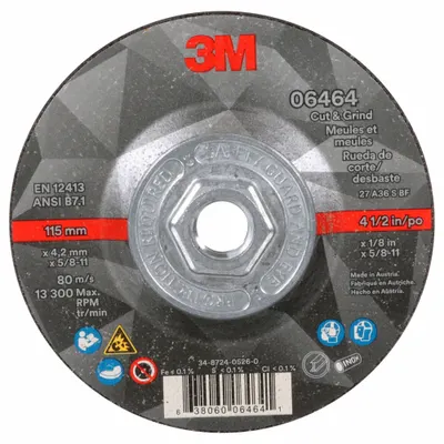 3M Cut & Grind Cool-Cutting Combination Wheel - Cool-Cutting Combination Wheels for Carbon & Stainless Steel