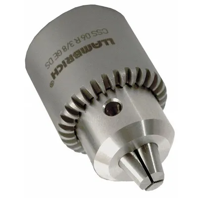 LLAMBRICH Drill Chuck: 5/16"-24, 1/64 in to 19/64 in Capacity, K1M Key, SS - Corrosion-Resistant Thread-Mount Keyed Drill Chucks