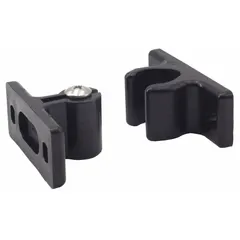 This plastic grab catch features a pull opening action, with a height of 1 1/4 inches and a width of 1 inch. It is used to secure cabinet or enclosure doors in industrial, electrical, and HVAC applications.