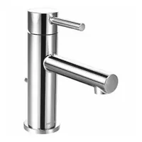 MOEN Straight Spout Bathroom Faucet: Align, Brass, Chrome Finish, 2.2 gpm Flow Rate, Single-Post (MPN 6190)
