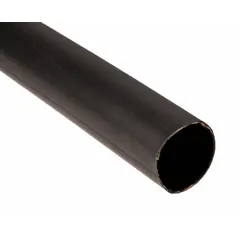 This adhesive-lined heat shrink tubing provides insulation and sealing for electrical connections and cables. It shrinks to 0.4 inches inner diameter from 1 inch, with a 6-inch length per piece. The black tubing is supplied in a pack of 100 units.