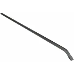 Pinch bar with a diamond point and offset end angle for prying, aligning, and moving heavy objects. Overall length 60 in, bar width 1 in, end width 2 3/4 in. Suitable for construction, demolition, and industrial maintenance tasks.