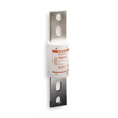 Class L time-delay bolt-on fuse rated 1 kA, 600 V AC, 300 V DC. Provides overcurrent protection in industrial electrical systems such as switchboards, motor control centers, and feeder circuits where high interrupting capacity and delayed response to inrush currents are required.